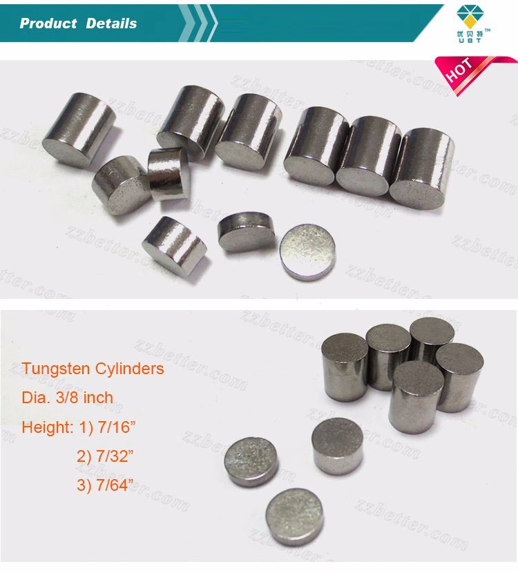 Tungsten Incremental Cylinder Weights 4 Oz.